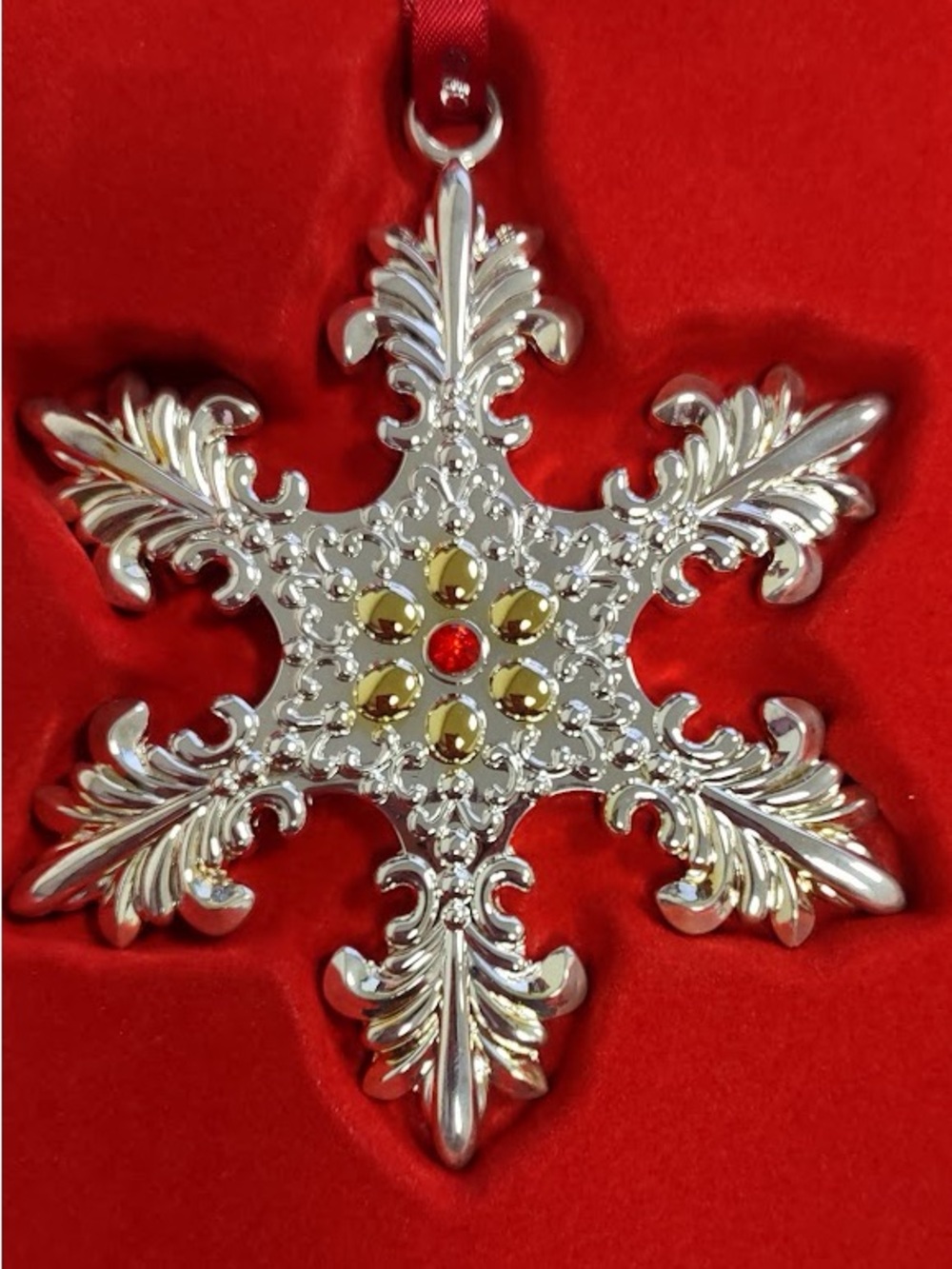 Waterford Silver 2015 Annual Snowflake Ornament, NEW